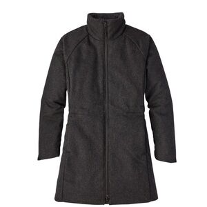 Patagonia Women's Dark Forge Gray Wool Exterior Insulated Jacket